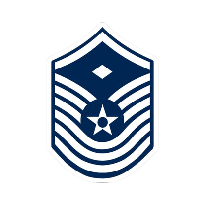 E8 USAF FSgt 1958 (United States) (Military Rank) STICKER Vinyl Kiss-Cut Decal 2 Inch White - The Sticker Space