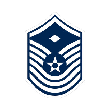 E8 USAF FSgt 1958 (United States) (Military Rank) STICKER Vinyl Kiss-Cut Decal 3 Inch White - The Sticker Space