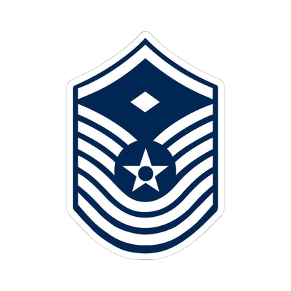 E8 USAF FSgt 1958 (United States) (Military Rank) STICKER Vinyl Kiss-Cut Decal 4 Inch White - The Sticker Space