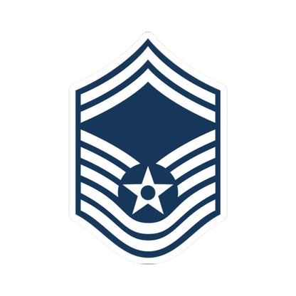 E8a USAF SMSGT (United States) (Military Rank) STICKER Vinyl Kiss-Cut Decal 2 Inch White - The Sticker Space