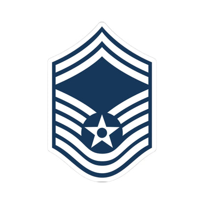 E8a USAF SMSGT (United States) (Military Rank) STICKER Vinyl Kiss-Cut Decal 3 Inch White - The Sticker Space