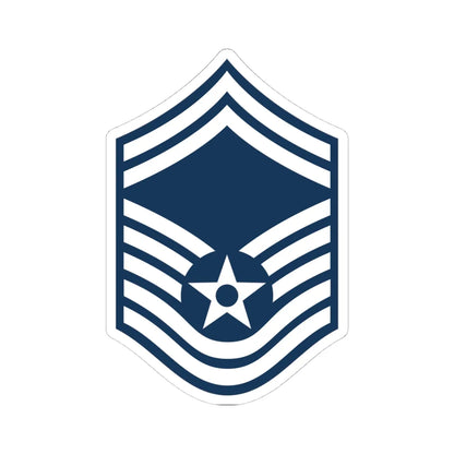 E8a USAF SMSGT (United States) (Military Rank) STICKER Vinyl Kiss-Cut Decal 4 Inch White - The Sticker Space