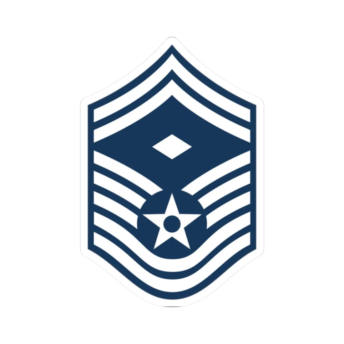 E8b USAF 1STSGT2 (United States) (Military Rank) STICKER Vinyl Kiss-Cut Decal 2 Inch White - The Sticker Space