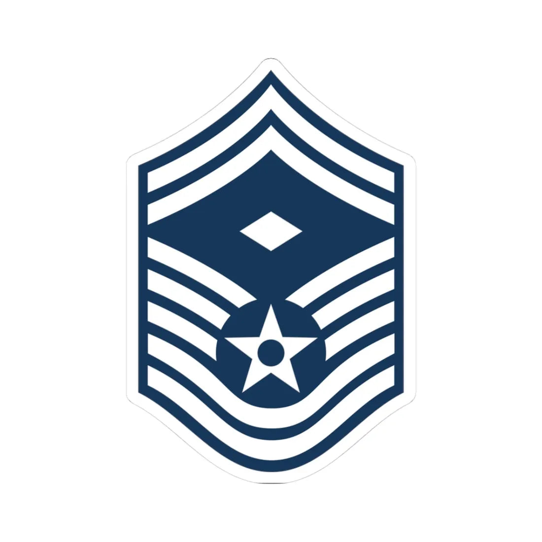 E8b USAF 1STSGT2 (United States) (Military Rank) STICKER Vinyl Kiss-Cut Decal 3 Inch White - The Sticker Space
