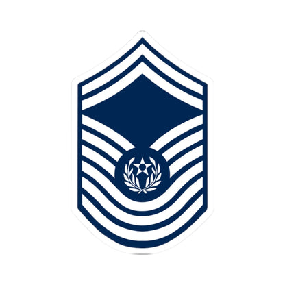 E9 USAF CMSAF 1967-1991 (United States) (Military Rank) STICKER Vinyl Kiss-Cut Decal 2 Inch White - The Sticker Space