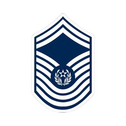 E9 USAF CMSAF 1967-1991 (United States) (Military Rank) STICKER Vinyl Kiss-Cut Decal 3 Inch White - The Sticker Space