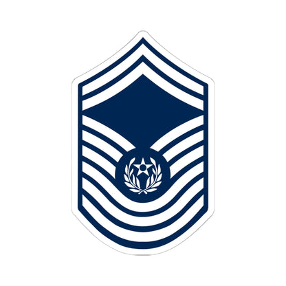 E9 USAF CMSAF 1967-1991 (United States) (Military Rank) STICKER Vinyl Kiss-Cut Decal 6 Inch White - The Sticker Space