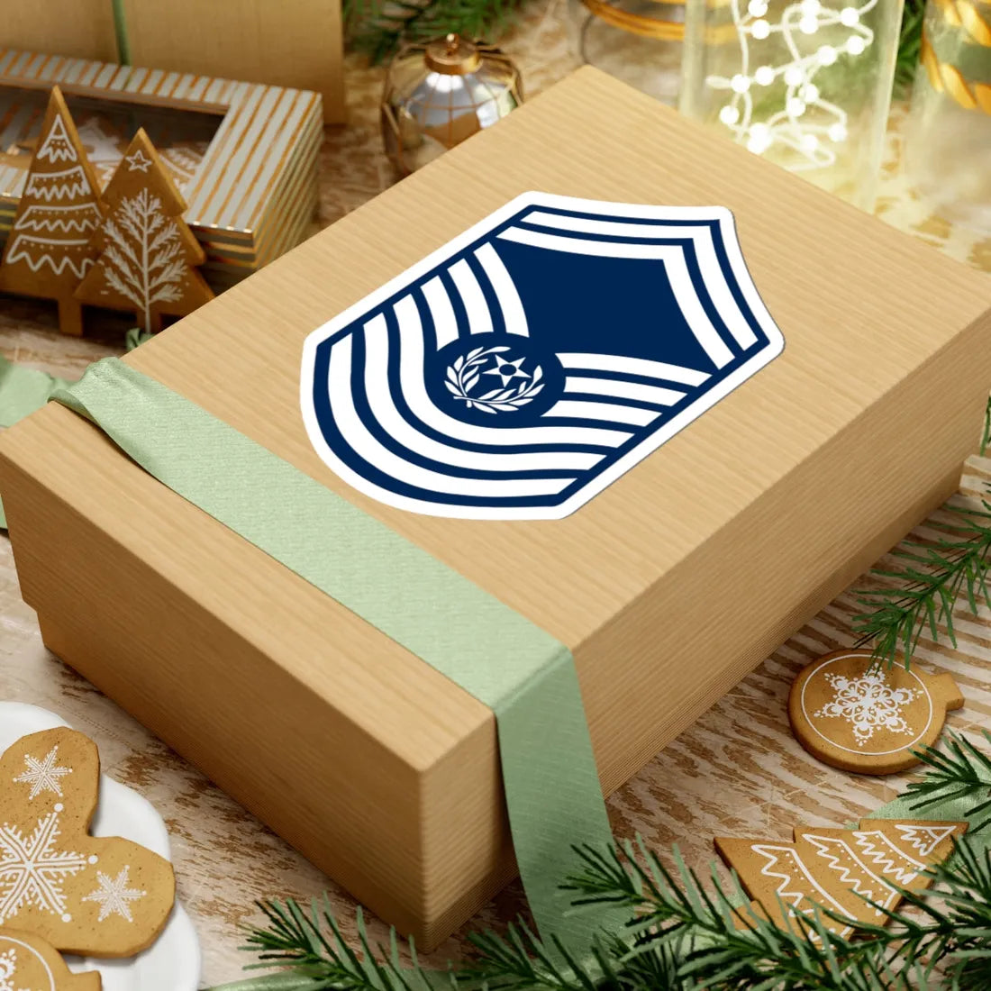 E9 USAF CMSAF 1967-1991 (United States) (Military Rank) STICKER Vinyl Kiss-Cut Decal - The Sticker Space