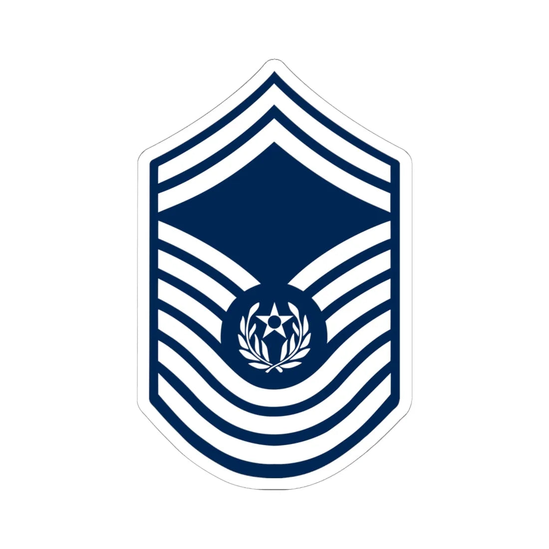 E9 USAF CMSAF 1967-1991 (United States) (Military Rank) STICKER Vinyl Kiss-Cut Decal - The Sticker Space