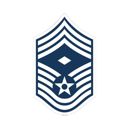 E9b USAF 1STSGT3 (United States) (Military Rank) STICKER Vinyl Kiss-Cut Decal 4 Inch White - The Sticker Space