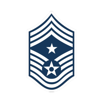 E9c USAF CCMS (United States) (Military Rank) STICKER Vinyl Kiss-Cut Decal 2 Inch White - The Sticker Space