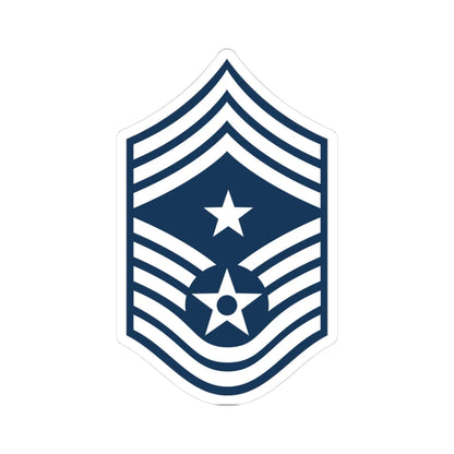 E9c USAF CCMS (United States) (Military Rank) STICKER Vinyl Kiss-Cut Decal 3 Inch White - The Sticker Space