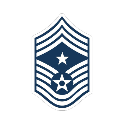 E9c USAF CCMS (United States) (Military Rank) STICKER Vinyl Kiss-Cut Decal 6 Inch White - The Sticker Space