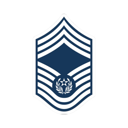 E9d USAF CMSAF 1994-2004 (United States) (Military Rank) STICKER Vinyl Kiss-Cut Decal 2 Inch White - The Sticker Space