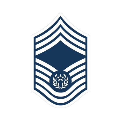 E9d USAF CMSAF 1994-2004 (United States) (Military Rank) STICKER Vinyl Kiss-Cut Decal 3 Inch White - The Sticker Space