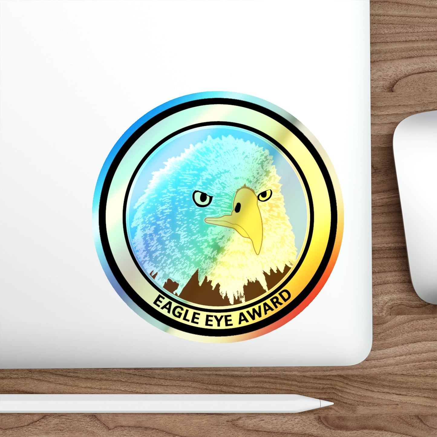 Eagle Eye Award (U.S. Coast Guard) Holographic STICKER Die-Cut Vinyl Decal-The Sticker Space