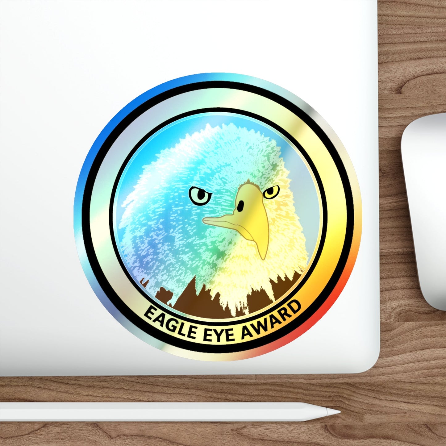 Eagle Eye Award (U.S. Coast Guard) Holographic STICKER Die-Cut Vinyl Decal-The Sticker Space