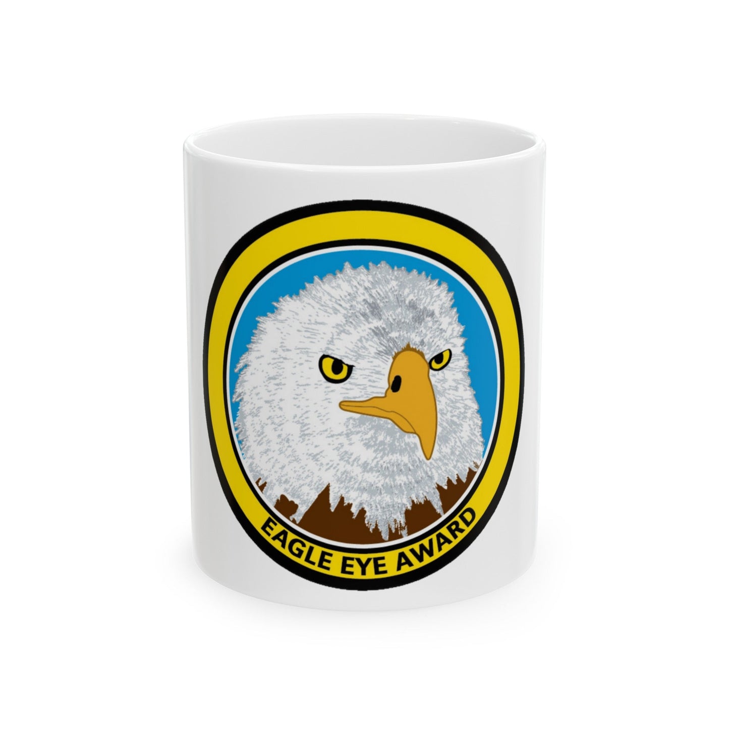 Eagle Eye Award (U.S. Coast Guard) White Coffee Mug-11oz-The Sticker Space