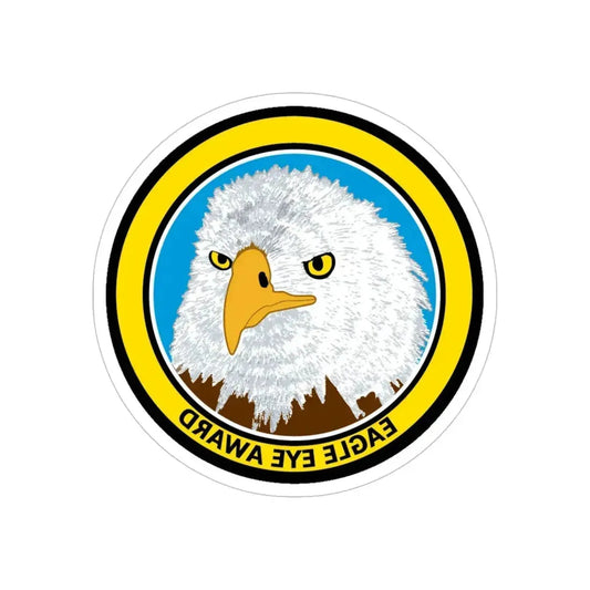Eagle Eye Award (U.S. Coast Guard) REVERSE PRINT Transparent Die-Cut STICKER 6 Inch Die-Cut Transparent - The Sticker Space