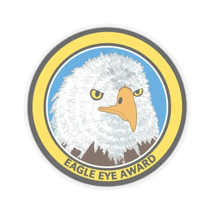 Eagle Eye Award (U.S. Coast Guard) STICKER Vinyl Kiss-Cut Decal 4 Inch Transparent - The Sticker Space