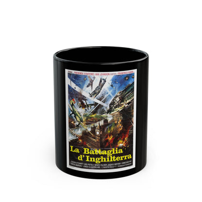 EAGLES OVER LONDON 1969 Movie Poster - Black Coffee Mug-11oz-The Sticker Space