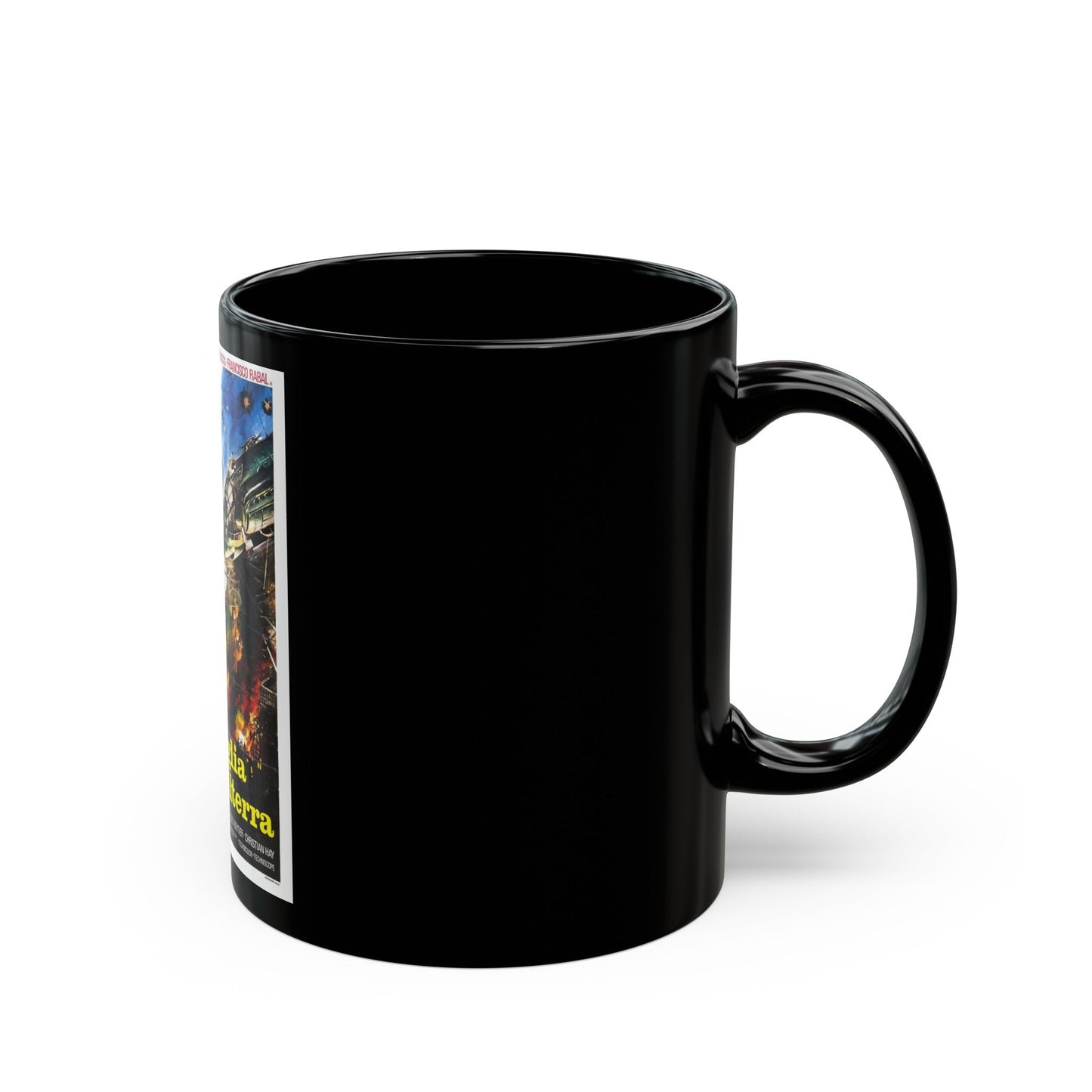 EAGLES OVER LONDON 1969 Movie Poster - Black Coffee Mug-The Sticker Space