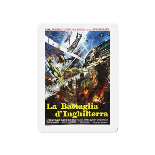 EAGLES OVER LONDON 1969 Movie Poster - Refrigerator Magnet 6 Inch - The Sticker Space