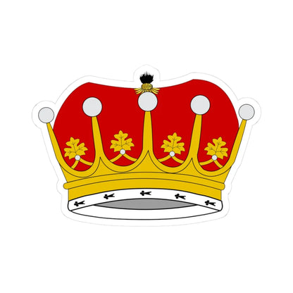 Earl Coronet (United Kingdom) (Coat of Arms) STICKER Vinyl Kiss-Cut Decal 3 Inch White - The Sticker Space