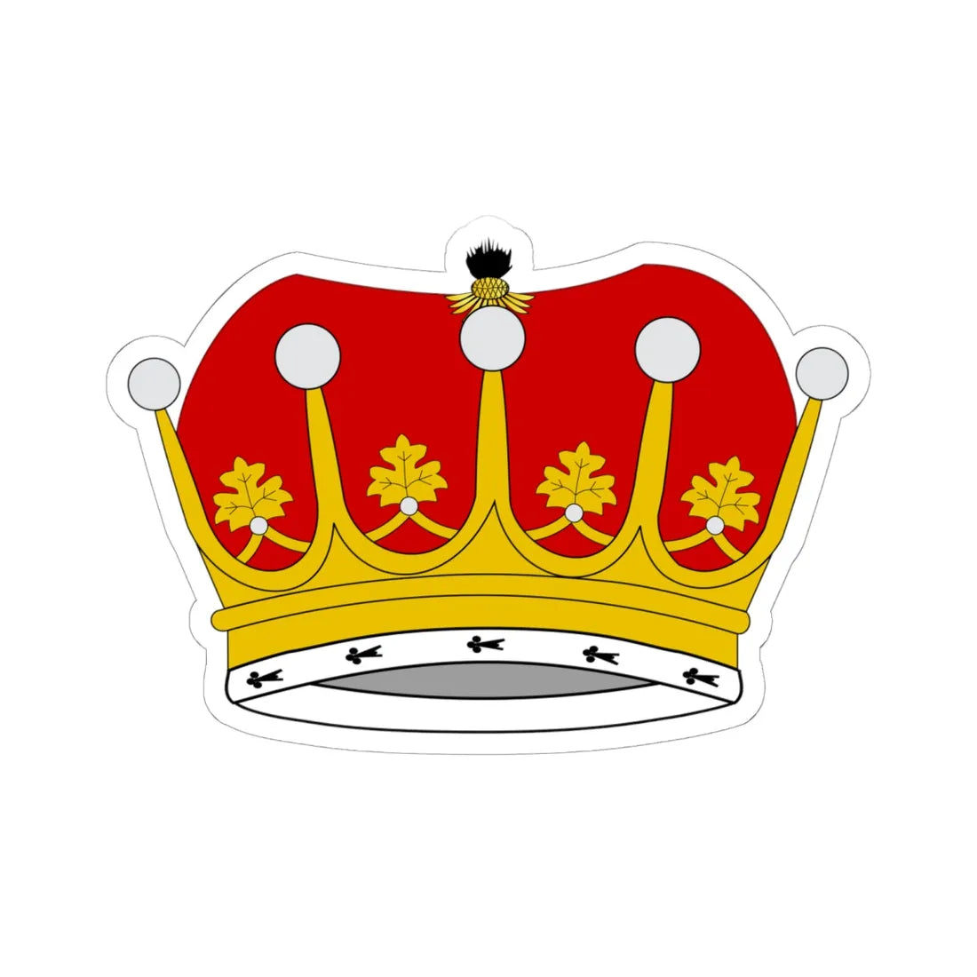 Earl Coronet (United Kingdom) (Coat of Arms) STICKER Vinyl Kiss-Cut Decal - The Sticker Space