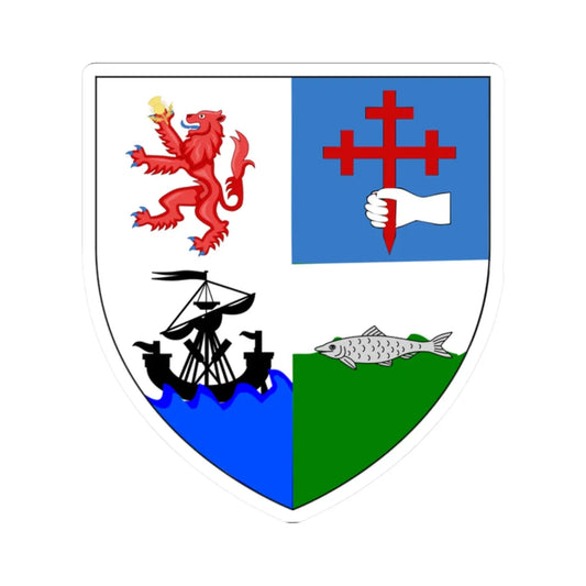 Earl of Antrim (Scotland) (Coat of Arms) STICKER Vinyl Kiss-Cut Decal 2 Inch White - The Sticker Space