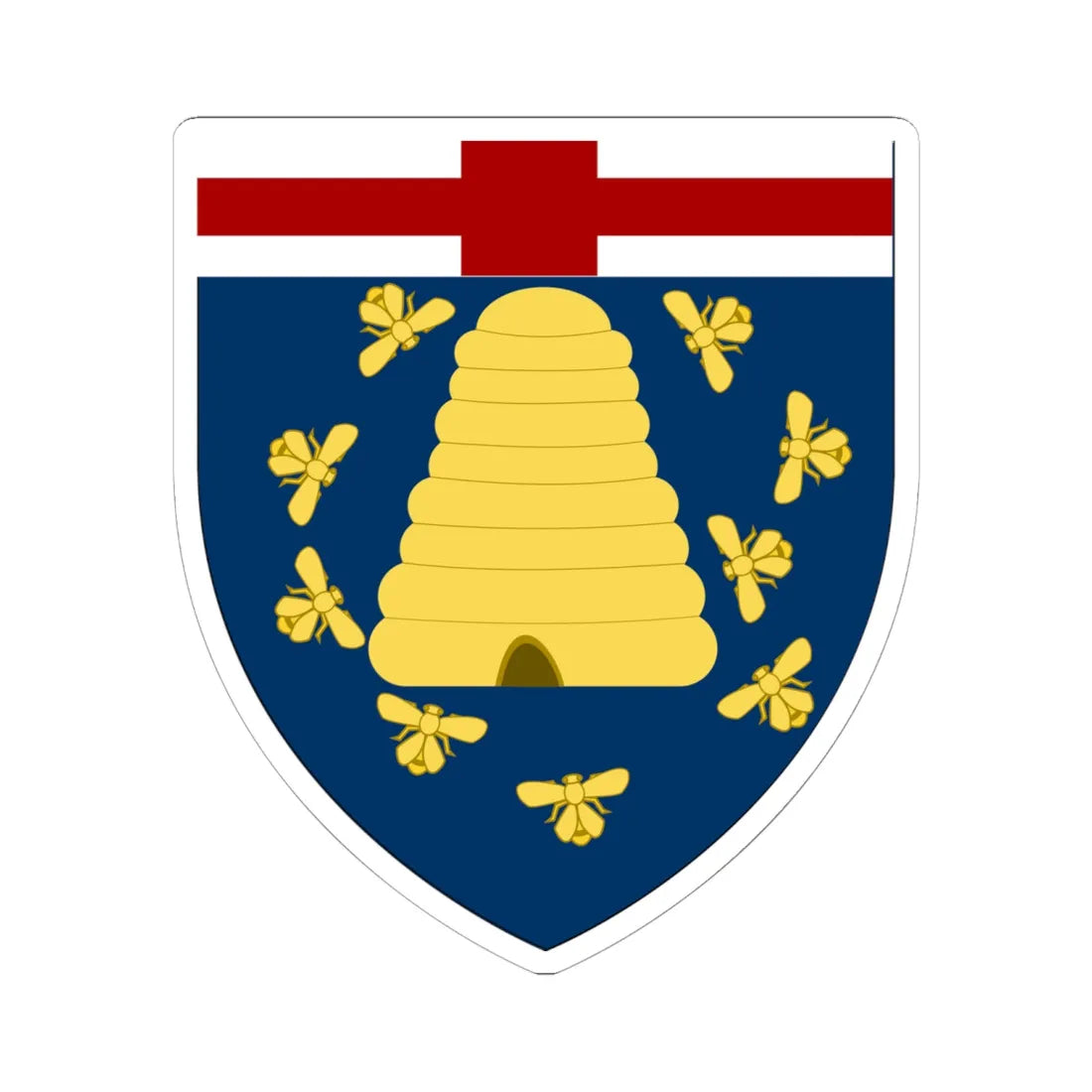 Earl of Beatty COA (England) (Coat of Arms) STICKER Vinyl Kiss-Cut Decal 6 Inch White - The Sticker Space