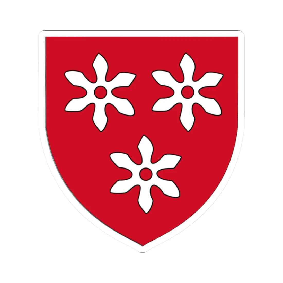 Earl of Cavan COA (Ireland) (Coat of Arms) STICKER Vinyl Kiss-Cut Decal 2 Inch White - The Sticker Space