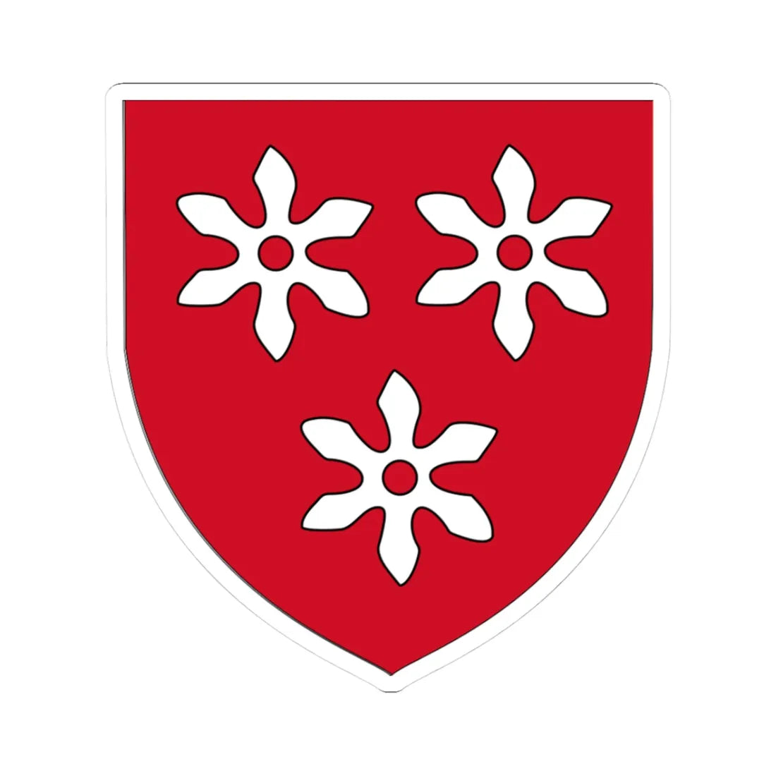 Earl of Cavan COA (Ireland) (Coat of Arms) STICKER Vinyl Kiss-Cut Decal 3 Inch White - The Sticker Space