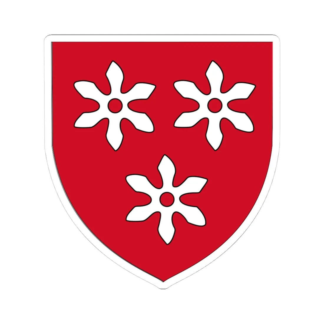 Earl of Cavan COA (Ireland) (Coat of Arms) STICKER Vinyl Kiss-Cut Decal 4 Inch White - The Sticker Space