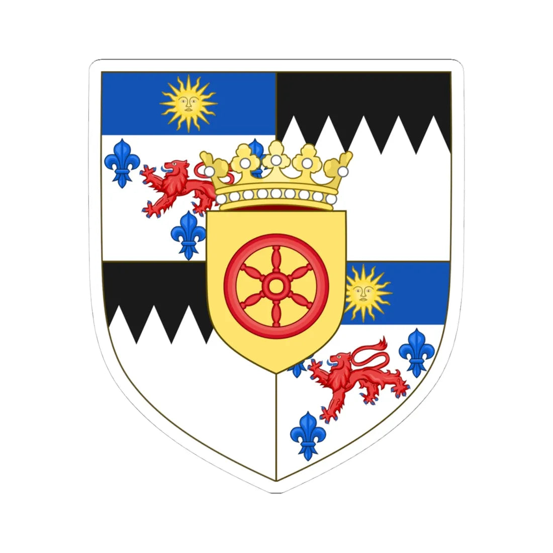 Earl of Clancarty COA (Ireland) (Coat of Arms) STICKER Vinyl Kiss-Cut Decal 4 Inch White - The Sticker Space