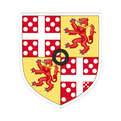 Earl of Cowley COA (England) (Coat of Arms) STICKER Vinyl Kiss-Cut Decal 6 Inch White - The Sticker Space