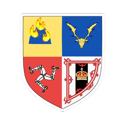 Earl of Cromartie COA (Scotland) (Coat of Arms) STICKER Vinyl Kiss-Cut Decal 3 Inch White - The Sticker Space