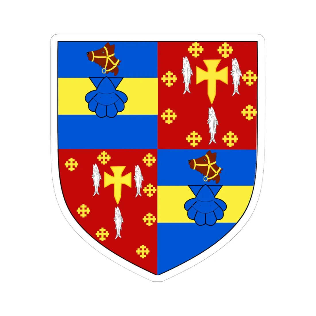 Earl of Cromer COA (England) (Coat of Arms) STICKER Vinyl Kiss-Cut Decal 4 Inch White - The Sticker Space