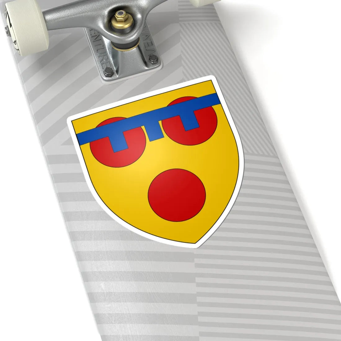 Earl of Devon arms (England) (Coat of Arms) STICKER Vinyl Kiss-Cut Decal - The Sticker Space