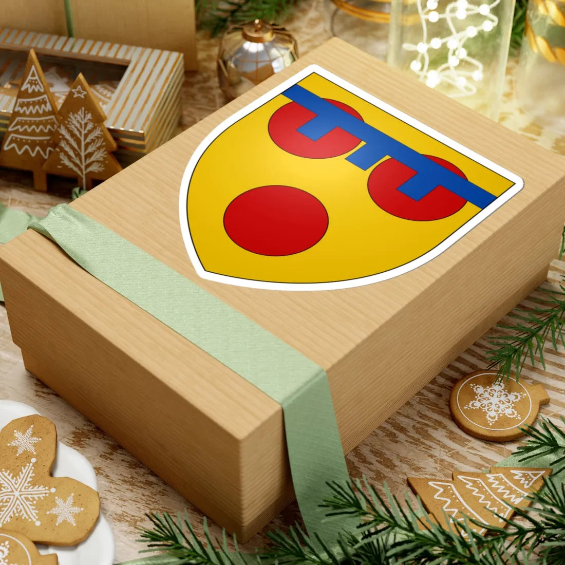 Earl of Devon arms (England) (Coat of Arms) STICKER Vinyl Kiss-Cut Decal - The Sticker Space