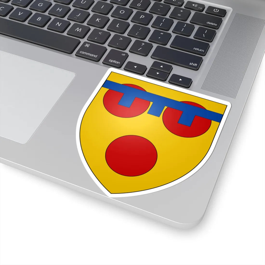 Earl of Devon arms (England) (Coat of Arms) STICKER Vinyl Kiss-Cut Decal - The Sticker Space