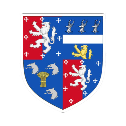 Earl of Donoughmore COA (Ireland) (Coat of Arms) STICKER Vinyl Kiss-Cut Decal 2 Inch White - The Sticker Space