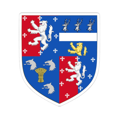 Earl of Donoughmore COA (Ireland) (Coat of Arms) STICKER Vinyl Kiss-Cut Decal 6 Inch White - The Sticker Space