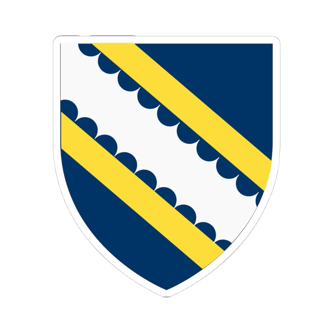 Earl of Fortescue COA (England) (Coat of Arms) STICKER Vinyl Kiss-Cut Decal 4 Inch White - The Sticker Space