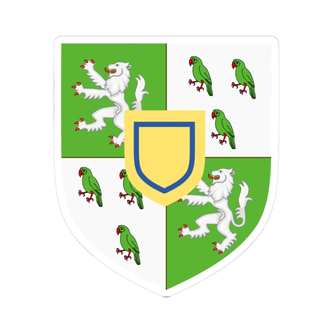 Earl of Home COA (Scotland) (Coat of Arms) STICKER Vinyl Kiss-Cut Decal 3 Inch White - The Sticker Space