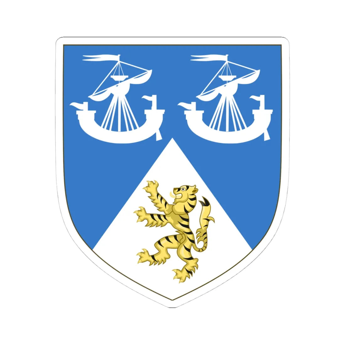 Earl of Inchcape COA (Scotland) (Coat of Arms) STICKER Vinyl Kiss-Cut Decal 4 Inch White - The Sticker Space