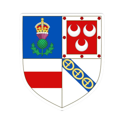 Earl of Leven COA (Scotland) (Coat of Arms) STICKER Vinyl Kiss-Cut Decal - The Sticker Space