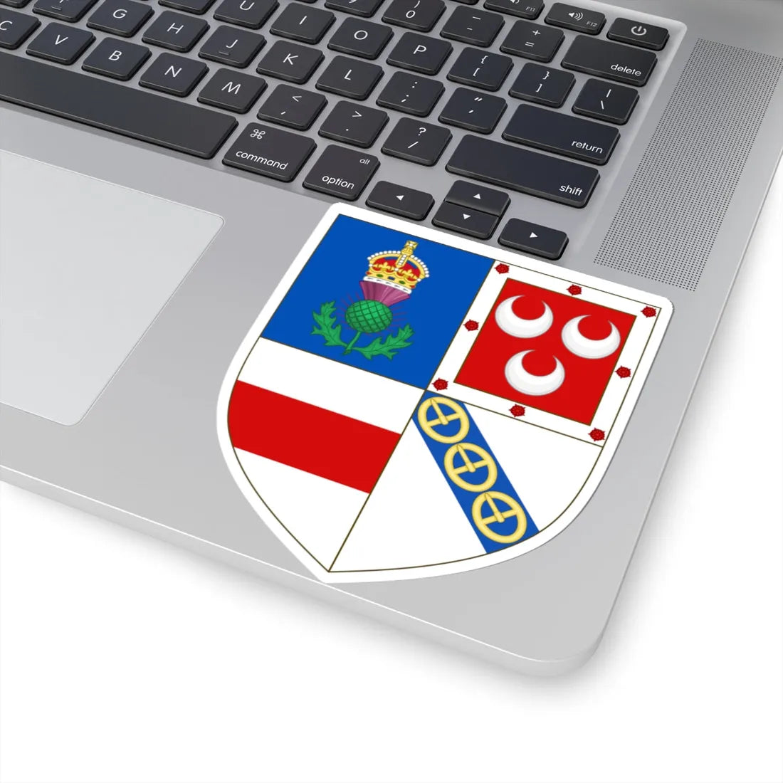 Earl of Leven COA (Scotland) (Coat of Arms) STICKER Vinyl Kiss-Cut Decal - The Sticker Space