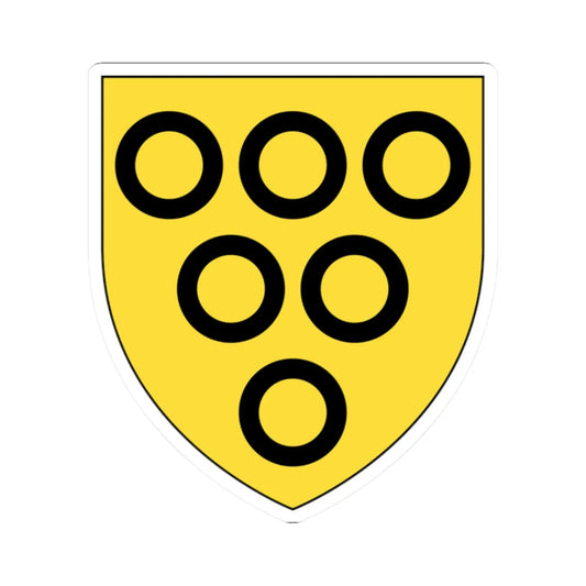 Earl of Lonsdale COA (England) (Coat of Arms) STICKER Vinyl Kiss-Cut Decal 2 Inch White - The Sticker Space