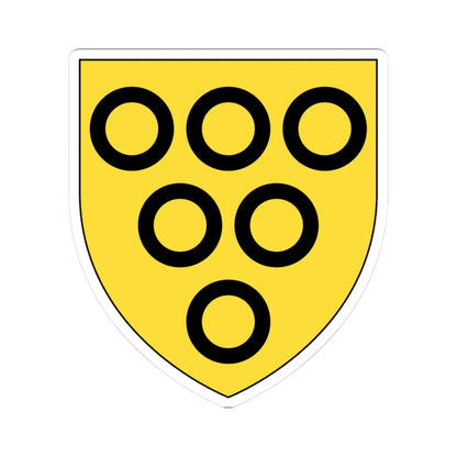 Earl of Lonsdale COA (England) (Coat of Arms) STICKER Vinyl Kiss-Cut Decal 3 Inch White - The Sticker Space